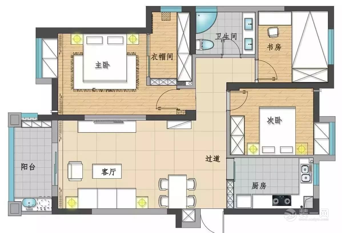 110平米的房子你会设计成几间房?三室还是四室?